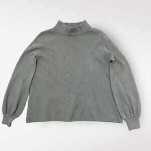 Fate Mock Neck‎ Sweater Womens Small Ash Green Fall Comfy Casual